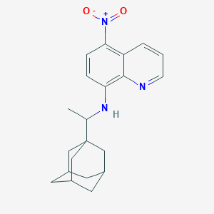 molecular formula C21H25N3O2 B391615 N-[1-(ADAMANTAN-1-YL)ETHYL]-5-NITROQUINOLIN-8-AMINE 