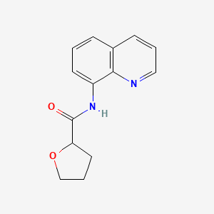 molecular formula C14H14N2O2 B3916228 N-quinolin-8-yloxolane-2-carboxamide 