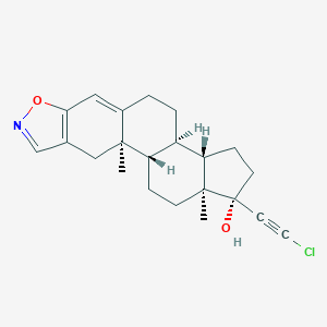 molecular formula C22H26ClNO2 B039166 21-Chlorodanazol CAS No. 121565-23-9
