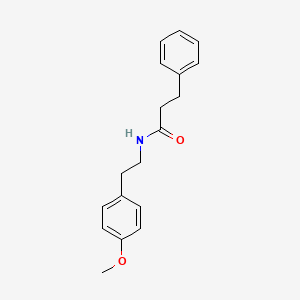 molecular formula C18H21NO2 B3916647 N-[2-(4-methoxyphenyl)ethyl]-3-phenylpropanamide 