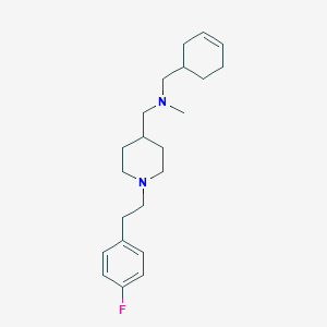 molecular formula C22H33FN2 B3916729 N-(cyclohex-3-en-1-ylmethyl)-1-[1-[2-(4-fluorophenyl)ethyl]piperidin-4-yl]-N-methylmethanamine 