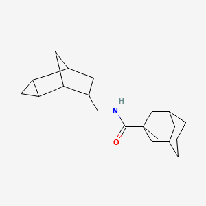 molecular formula C20H29NO B3916749 N-(tricyclo[3.2.1.0~2,4~]oct-6-ylmethyl)-1-adamantanecarboxamide 