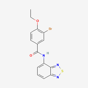 molecular formula C15H12BrN3O2S B3916854 N-(2,1,3-benzothiadiazol-4-yl)-3-bromo-4-ethoxybenzamide 