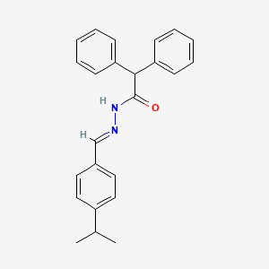 molecular formula C24H24N2O B3917081 N'-(4-isopropylbenzylidene)-2,2-diphenylacetohydrazide 