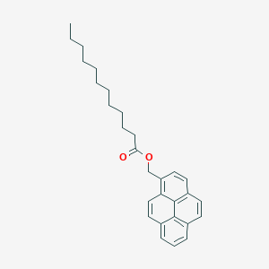 molecular formula C29H34O2 B039171 Pyrenemethyl laurate CAS No. 124252-59-1