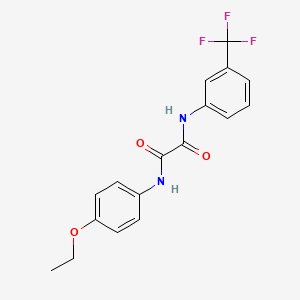 molecular formula C17H15F3N2O3 B3917442 N-(4-ethoxyphenyl)-N'-[3-(trifluoromethyl)phenyl]oxamide 