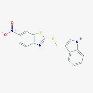 molecular formula C16H11N3O2S2 B391805 Cambridge id 5980915 