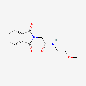 molecular formula C13H14N2O4 B3918084 2-(1,3-DIOXO-2,3-DIHYDRO-1H-ISOINDOL-2-YL)-N-(2-METHOXYETHYL)ACETAMIDE 