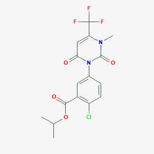 molecular formula C16H14ClF3N2O4 B039182 Flupropacil CAS No. 120890-70-2