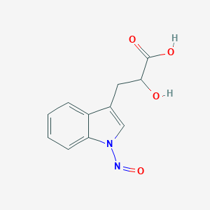 molecular formula C11H10N2O4 B039183 N-Nitrosoindole-3-lactic acid CAS No. 117333-21-8