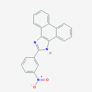 molecular formula C21H13N3O2 B391844 2-(3-nitrophenyl)-1H-phenanthro[9,10-d]imidazole 