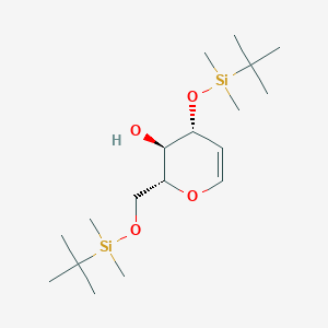 molecular formula C18H38O4Si2 B039187 3,6-二-O-叔丁基二甲基甲硅烷基-D-葡糖醛 CAS No. 111830-53-6