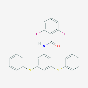 molecular formula C25H17F2NOS2 B391875 N-[3,5-bis(phenylsulfanyl)phenyl]-2,6-difluorobenzamide 