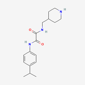 molecular formula C17H25N3O2 B3918764 N-(piperidin-4-ylmethyl)-N'-(4-propan-2-ylphenyl)oxamide 