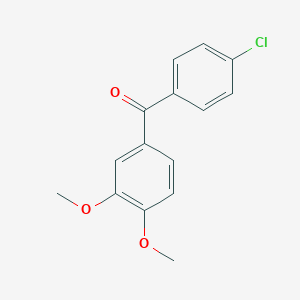 molecular formula C15H13ClO3 B039191 4-氯-3',4'-二甲氧基二苯甲酮 CAS No. 116412-83-0