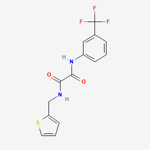 molecular formula C14H11F3N2O2S B3919149 N-(thiophen-2-ylmethyl)-N'-[3-(trifluoromethyl)phenyl]ethanediamide 