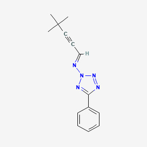 molecular formula C14H15N5 B3919182 (E)-4,4-dimethyl-N-(5-phenyltetrazol-2-yl)pent-2-yn-1-imine 