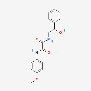 molecular formula C17H18N2O4 B3919625 N-(2-hydroxy-2-phenylethyl)-N'-(4-methoxyphenyl)oxamide 