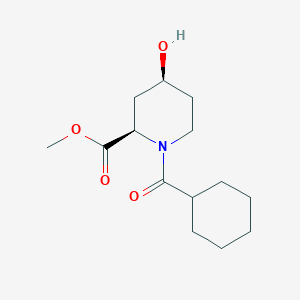 molecular formula C14H23NO4 B3919659 methyl (2R,4S)-1-(cyclohexanecarbonyl)-4-hydroxypiperidine-2-carboxylate 