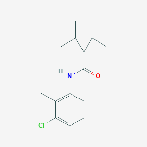 molecular formula C15H20ClNO B391971 N-(3-chloro-2-methylphenyl)-2,2,3,3-tetramethylcyclopropanecarboxamide 