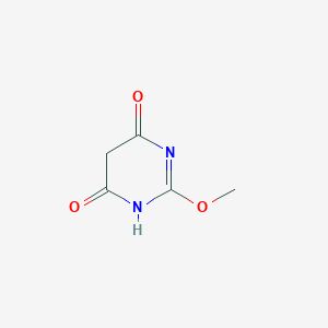 molecular formula C5H6N2O3 B039199 4,6(1H,5H)-Pyrimidinedione, 2-methoxy-(9CI) CAS No. 112977-55-6