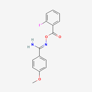 molecular formula C15H13IN2O3 B3920123 [(Z)-[amino-(4-methoxyphenyl)methylidene]amino] 2-iodobenzoate 
