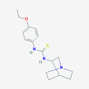 molecular formula C16H23N3OS B3920348 1-(1-Azabicyclo[2.2.2]octan-3-yl)-3-(4-ethoxyphenyl)thiourea 