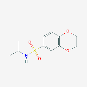 molecular formula C11H15NO4S B3920745 N-isopropyl-2,3-dihydro-1,4-benzodioxine-6-sulfonamide 
