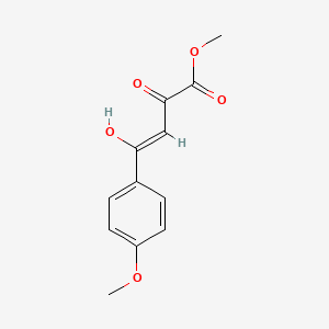 molecular formula C12H12O5 B3920774 methyl (2Z)-2-hydroxy-4-(4-methoxyphenyl)-4-oxobut-2-enoate 