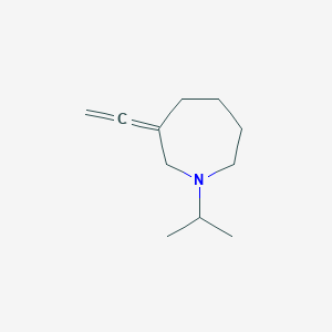 molecular formula C11H19N B039208 3-Ethenylidene-1-propan-2-ylazepane CAS No. 113558-38-6