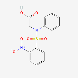 molecular formula C14H12N2O6S B3920837 N-[(2-nitrophenyl)sulfonyl]-N-phenylglycine CAS No. 6237-07-6