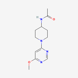 molecular formula C12H18N4O2 B3920845 N-[1-(6-methoxypyrimidin-4-yl)piperidin-4-yl]acetamide 