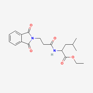 molecular formula C19H24N2O5 B3920917 ethyl N-[3-(1,3-dioxo-1,3-dihydro-2H-isoindol-2-yl)propanoyl]leucinate CAS No. 6238-39-7