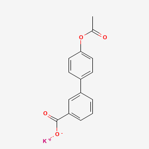 molecular formula C15H11KO4 B3921158 Potassium;3-(4-acetyloxyphenyl)benzoate 