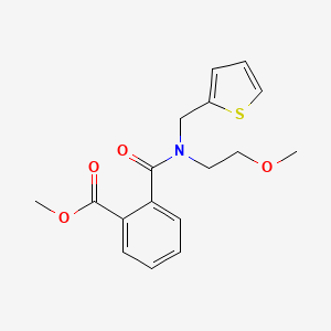molecular formula C17H19NO4S B3921180 methyl 2-{[(2-methoxyethyl)(2-thienylmethyl)amino]carbonyl}benzoate 