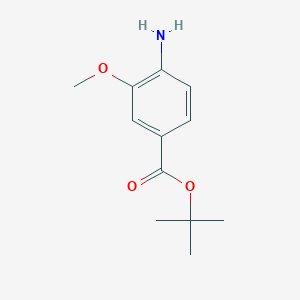 molecular formula C12H17NO3 B039213 Tert-butyl 4-amino-3-methoxybenzoate CAS No. 123330-92-7