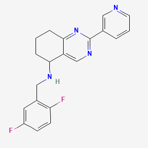 molecular formula C20H18F2N4 B3921516 N-[(2,5-difluorophenyl)methyl]-2-pyridin-3-yl-5,6,7,8-tetrahydroquinazolin-5-amine 