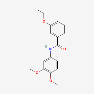 molecular formula C17H19NO4 B3921607 N-(3,4-dimethoxyphenyl)-3-ethoxybenzamide 