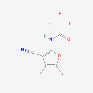 molecular formula C9H7F3N2O2 B392162 N-(3-cyano-4,5-dimethylfuran-2-yl)-2,2,2-trifluoroacetamide 