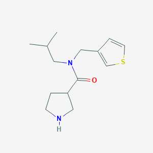 molecular formula C14H22N2OS B3921733 N-isobutyl-N-(3-thienylmethyl)-3-pyrrolidinecarboxamide hydrochloride 