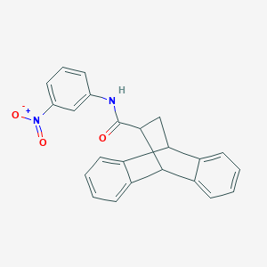 molecular formula C23H18N2O3 B392184 N-{3-[hydroxy(oxido)amino]phenyl}tetracyclo[6.6.2.0~2,7~.0~9,14~]hexadeca-2,4,6,9,11,13-hexaene-15-carboxamide 