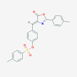 Toluene-4-sulfonic acid 4-(5-oxo-2-p-tolyl-oxazol-4-ylidenemethyl)-phenyl ester