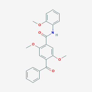 4-benzoyl-2,5-dimethoxy-N-(2-methoxyphenyl)benzamide