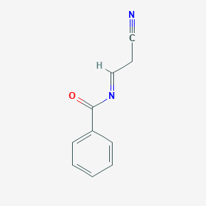 molecular formula C10H8N2O B039221 N-[(1E)-2-Cyanoethylidene]benzamide CAS No. 125256-16-8