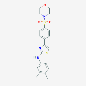 N-(3,4-dimethylphenyl)-4-[4-(4-morpholinylsulfonyl)phenyl]-1,3-thiazol-2-amine
