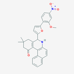 5-(5-{4-nitro-2-methoxyphenyl}-2-furyl)-3,3-dimethyl-3,4,5,6-tetrahydrobenzo[a]phenanthridin-1(2H)-one