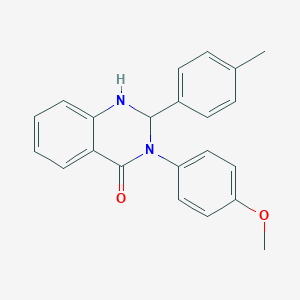 molecular formula C22H20N2O2 B392276 3-(4-Methoxyphenyl)-2-(p-tolyl)-2,3-dihydroquinazolin-4(1H)-one 