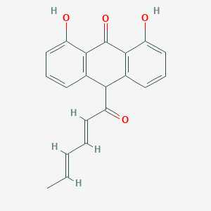 molecular formula C20H16O4 B039228 Sorbyldithranol CAS No. 118804-11-8
