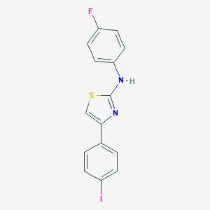 molecular formula C15H10FIN2S B392302 N-(4-fluorophenyl)-4-(4-iodophenyl)-1,3-thiazol-2-amine 