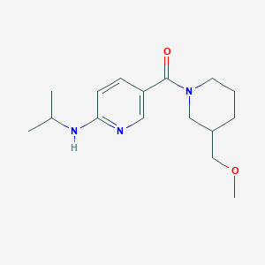 molecular formula C16H25N3O2 B3923282 N-isopropyl-5-{[3-(methoxymethyl)-1-piperidinyl]carbonyl}-2-pyridinamine 